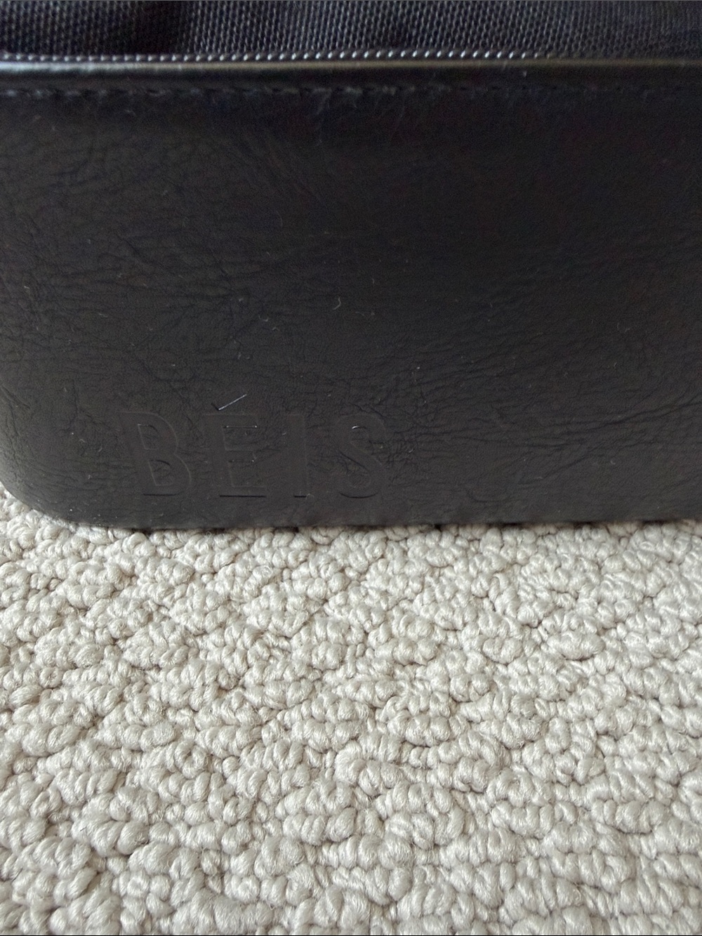 BEIS Black Duffel Weekender with Structured Base - Picture 7 of 7